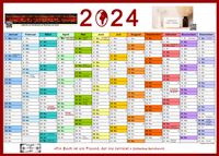 free Download, Kalender 2024, Jahresplaner 2024, 2024, Agenda, Termine, Timer, Jahreskalender, Jahresüberblick, Terminplaner 2024, Design: © Petra Weymar